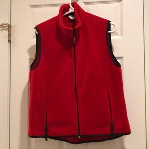 Bright red Woolrich vest